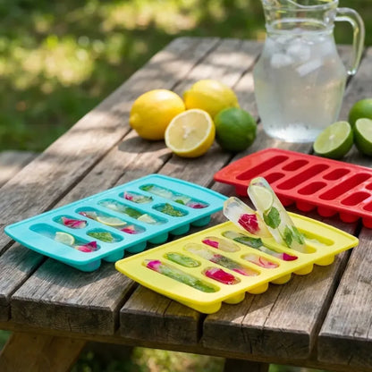 4-piece fancy ice tray set - home & kitchen
