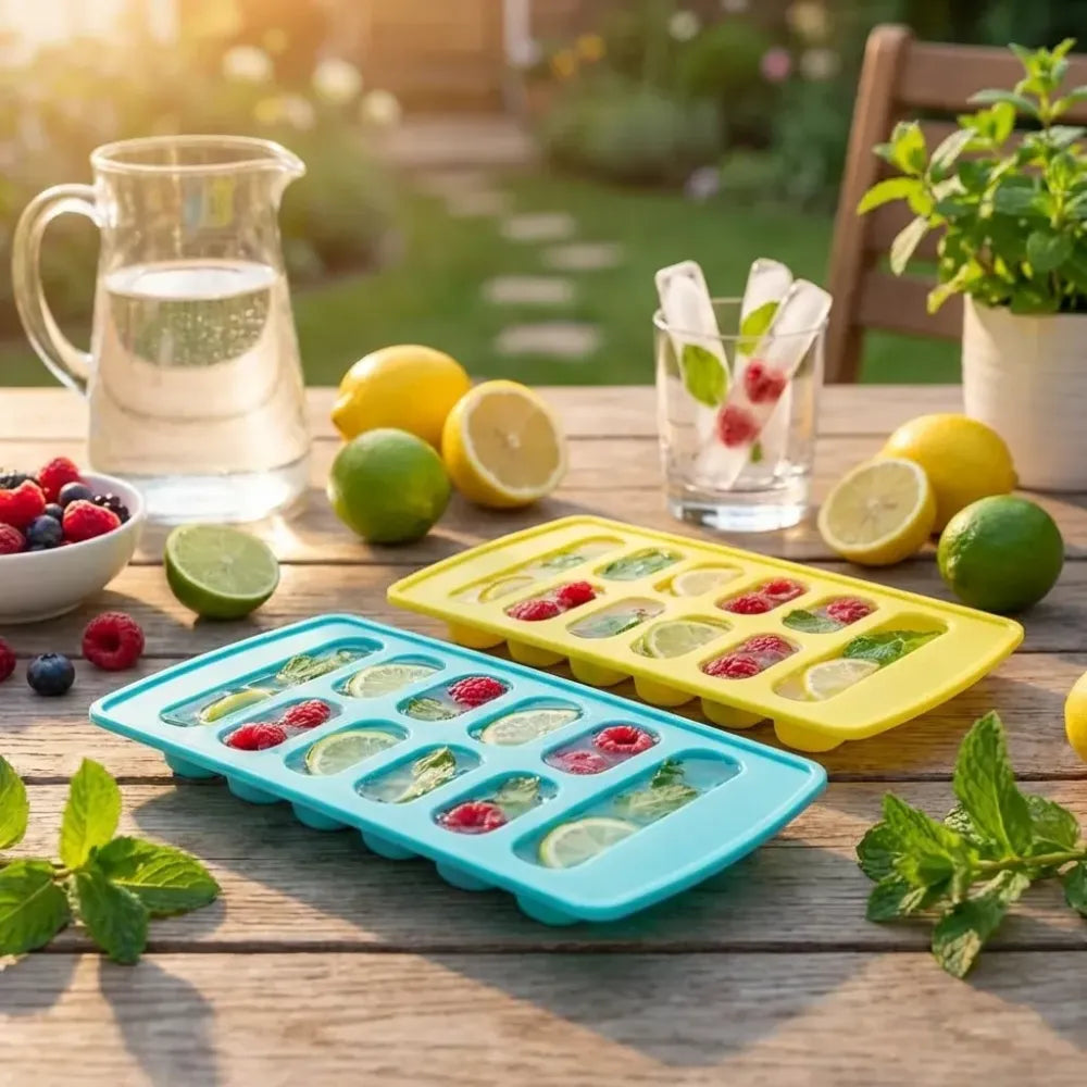 4-piece fancy ice tray set - home & kitchen