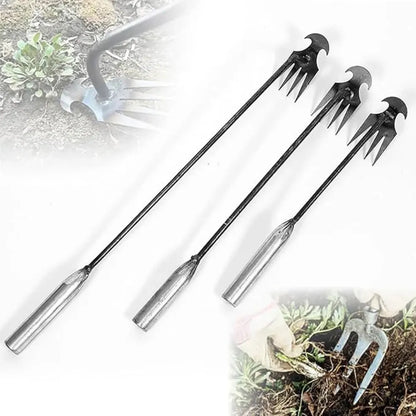 4-prong metal weed puller