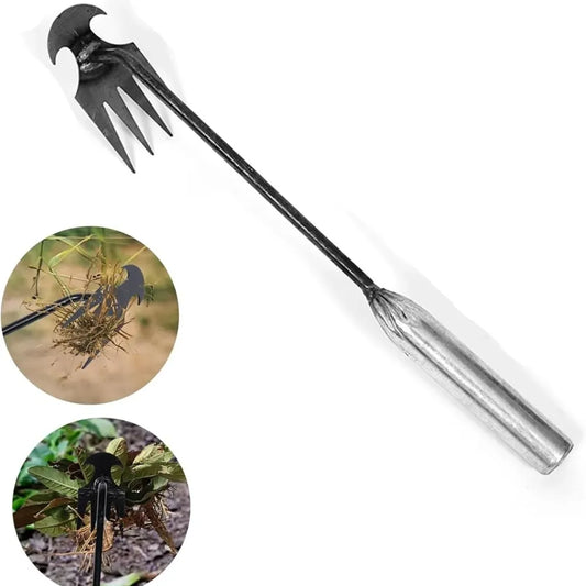 4-prong metal weed puller