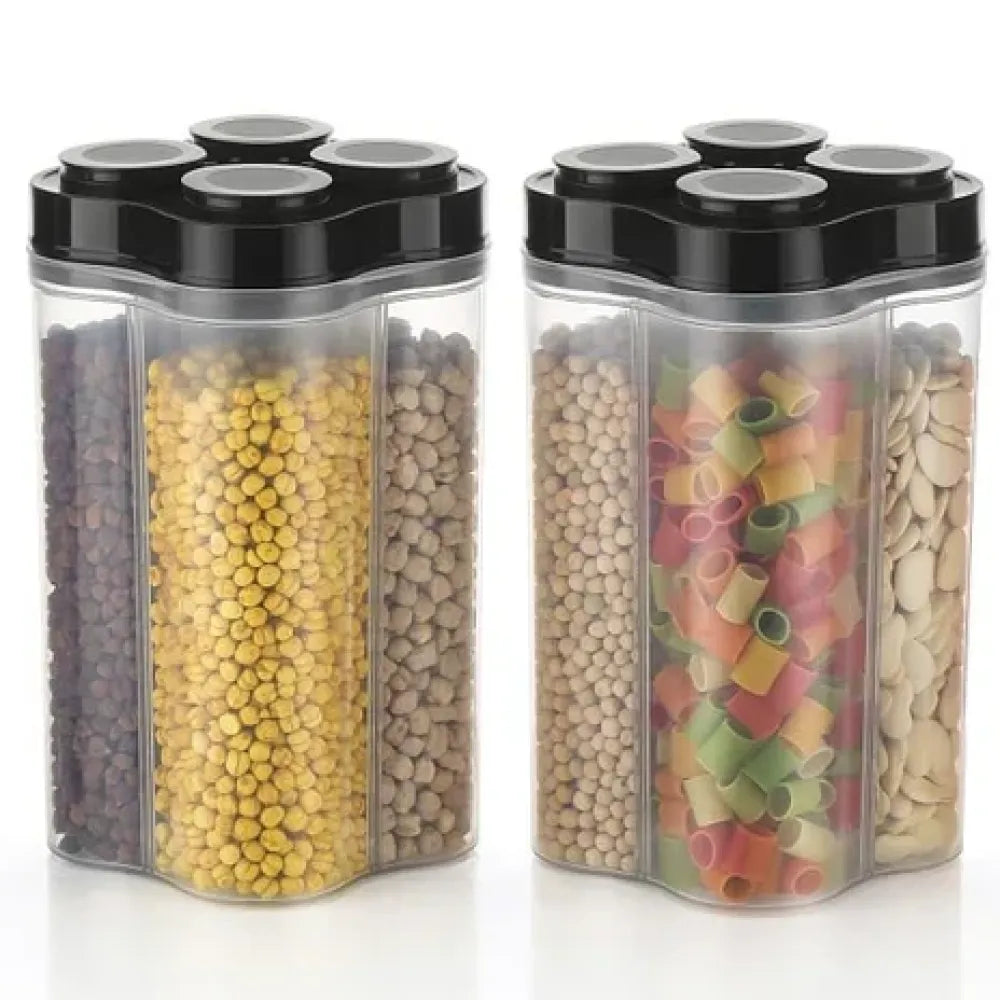 4-section food storage container