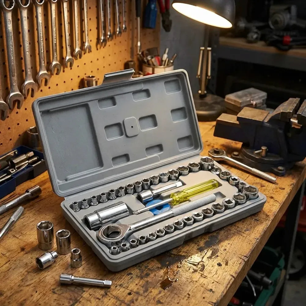 40-in-1 car repair tool kit