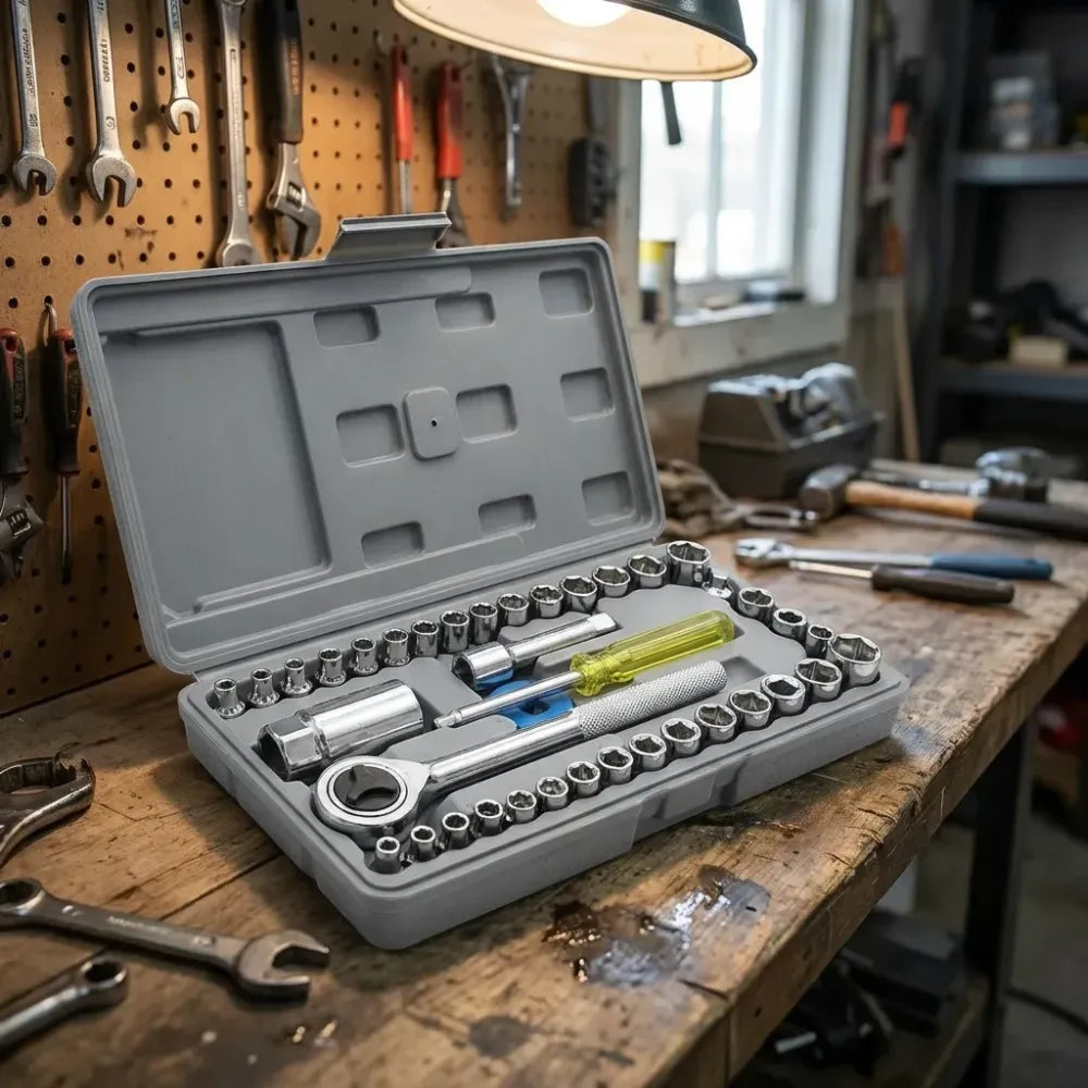 40-in-1 car repair tool kit