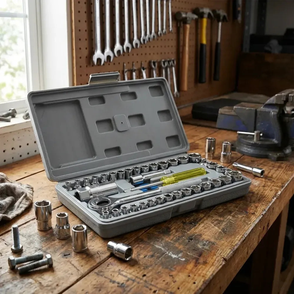 40-in-1 car repair tool kit