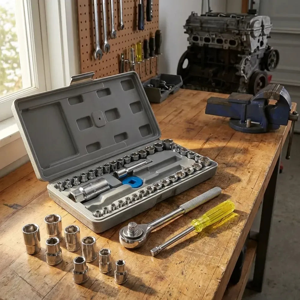 40-in-1 car repair tool kit
