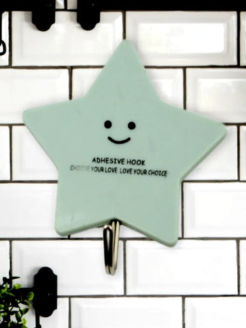 4008 Multipurpose Strong Hook Self-adhesive Hooks For Wall Heavy Plastic Hook Sticky Hook Household For Home  Decorative Hooks Bathroom  All Type Wall Use Hook  Suitable For Bathroom Kitchen Office
