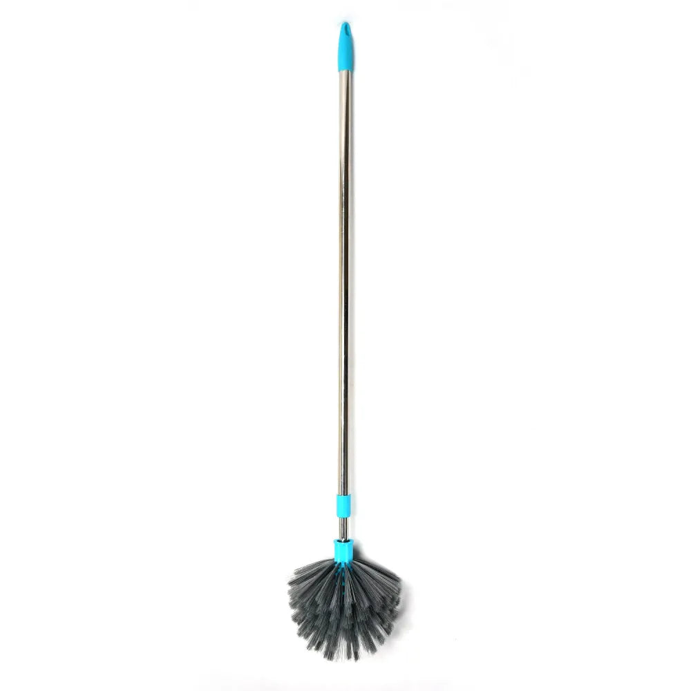 4021 cobweb brush with stainless steel strong long extendable handle for dusting ceiling cleaning lights fans webs
