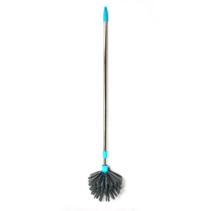 4021 cobweb brush with stainless steel strong long extendable handle for dusting ceiling cleaning lights fans webs