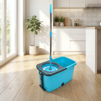 4028 quick spin mop plastic bucket floor cleaning easy wheels big with - home improvement
