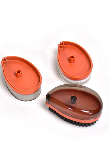 4030 Plastic Wet And Dry Brush For Home  (Multicolor 3 Units)