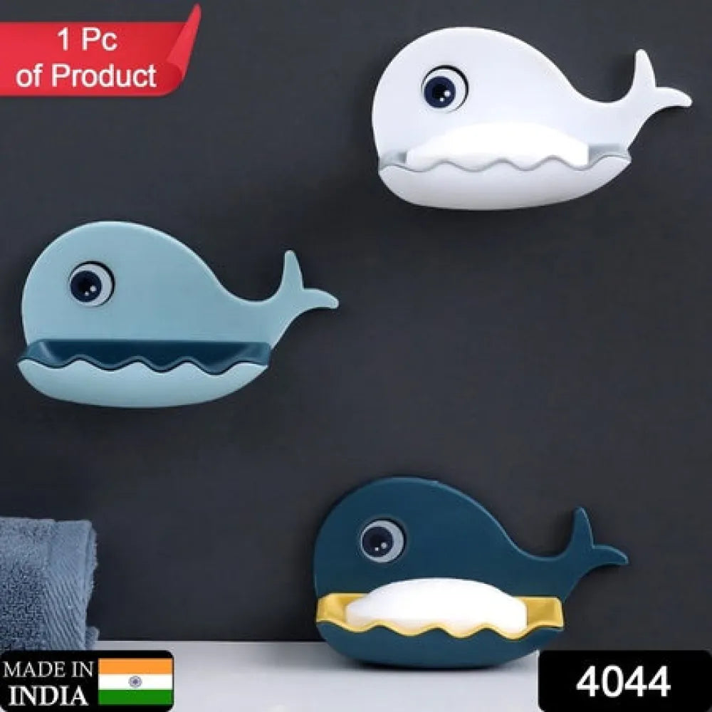4044 fish shape double layer adhesive waterproof wall mounted soap bar holder stand rack for bathroom shower kitchen