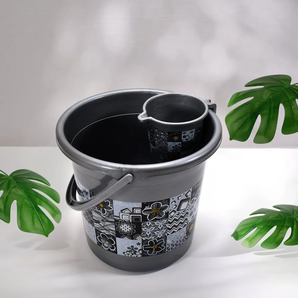 4050 large capacity plastic bathroom set of 7pieces (1pc big tub 1pc bucket1pc dustbin mug soap case dustpan stool)