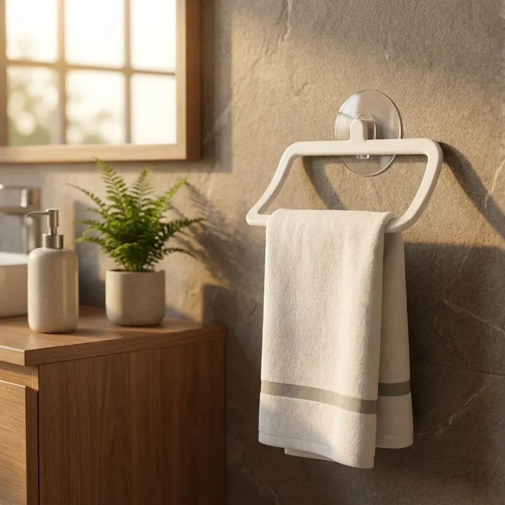 4096 multi-purpose self adhesive strong sticker wall mounted hand towel holderhanger - home improvement