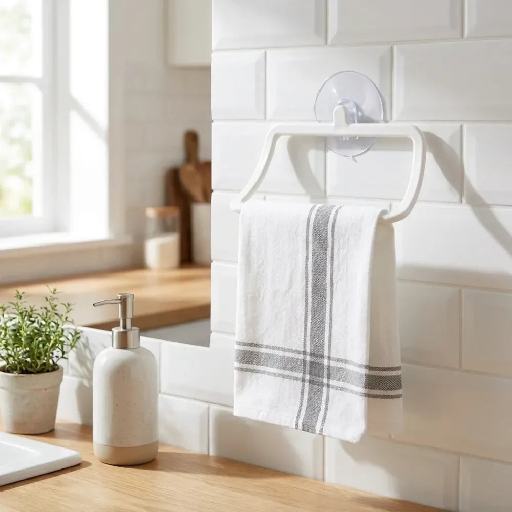 4096 multi-purpose self adhesive strong sticker wall mounted hand towel holderhanger - home improvement