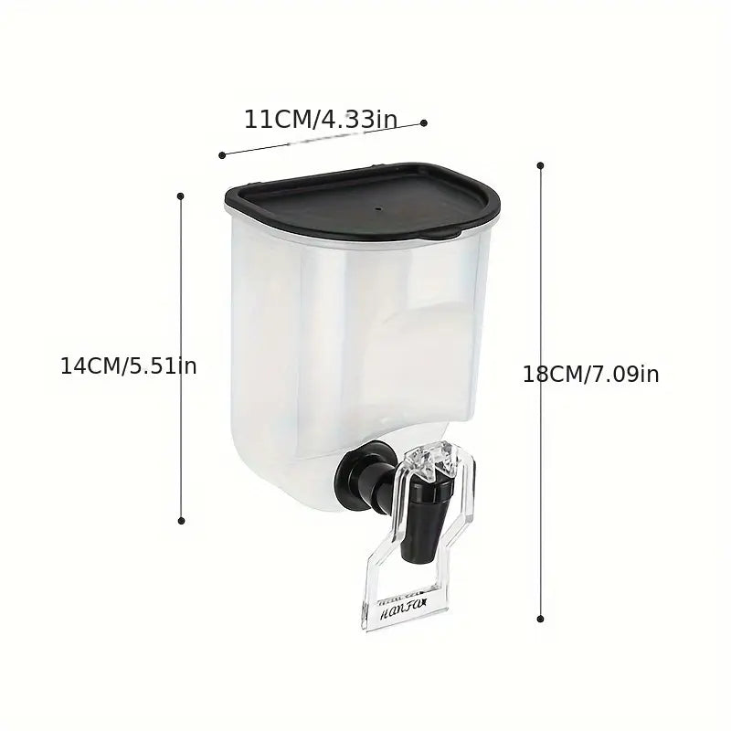 Wall-mounted oil dispenser bottle