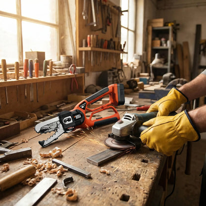 Heavy-Duty Leather Gardening Gloves