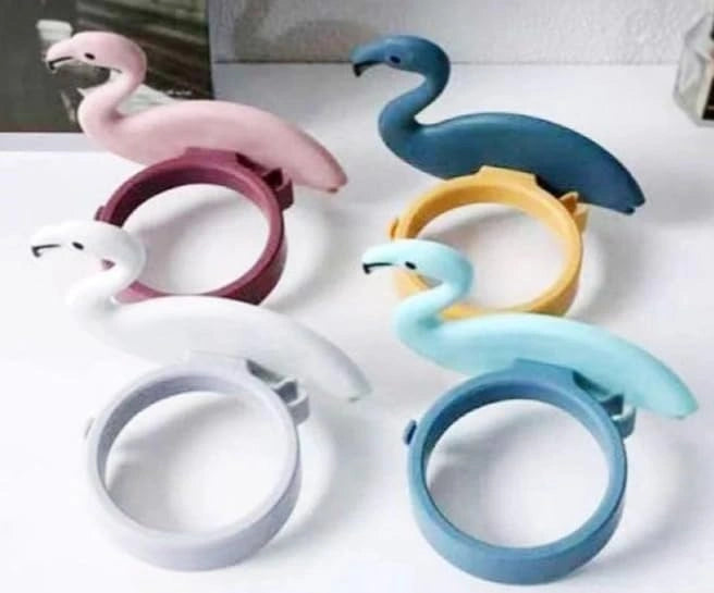 Wall-mounted hair dryer holder