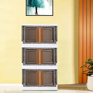 Foldable wheeled storage organizer