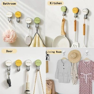 Heavy duty suction wall hooks