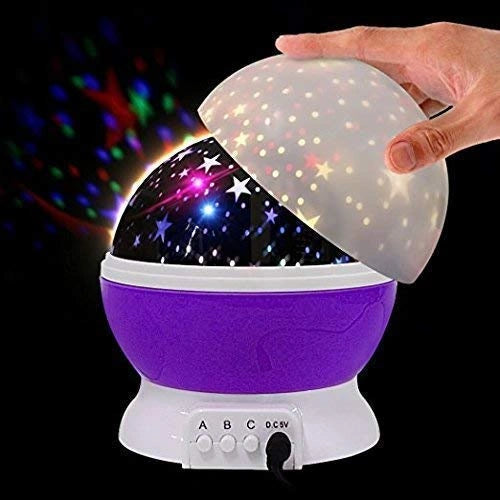 Color changing rotating projection lamp