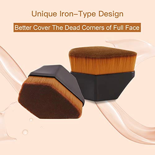 Amazon.com: Foundation Brush, Daubigny Iron Type Makeup Brush for Face  Blush Liquid Powder Foundation Brush for Blending Liquid, Cream or Flawless  Powder Cosmetics with Protective Case (Black) : Everything Else
