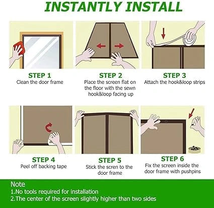 Magic mesh screen door – pack of 1