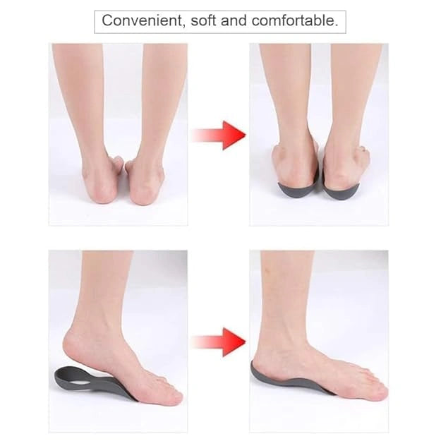Arch support silicone insoles