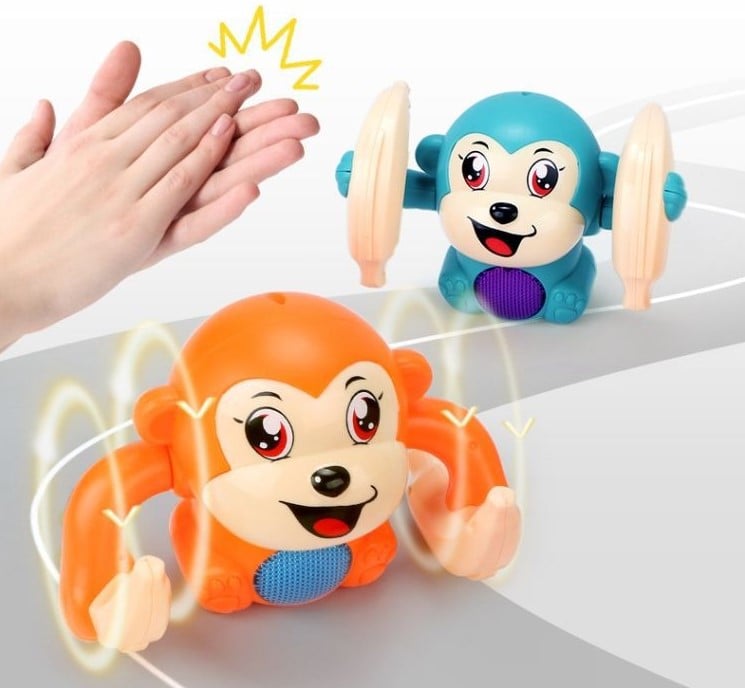 Dancing and spinning monkey