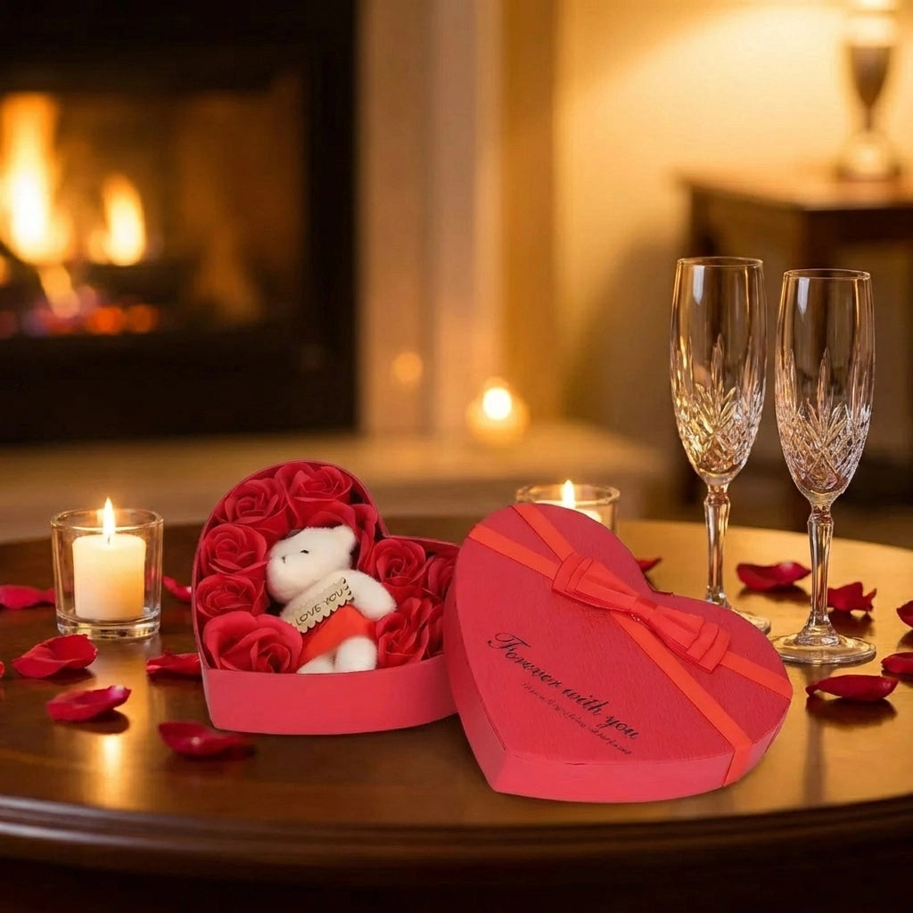 Romantic Soap Flower Gift Box