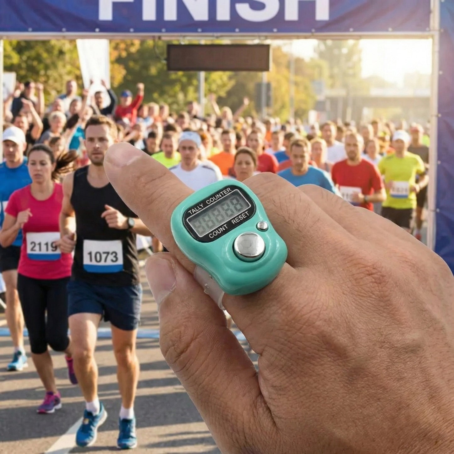 Finger-Mounted Tally Counter