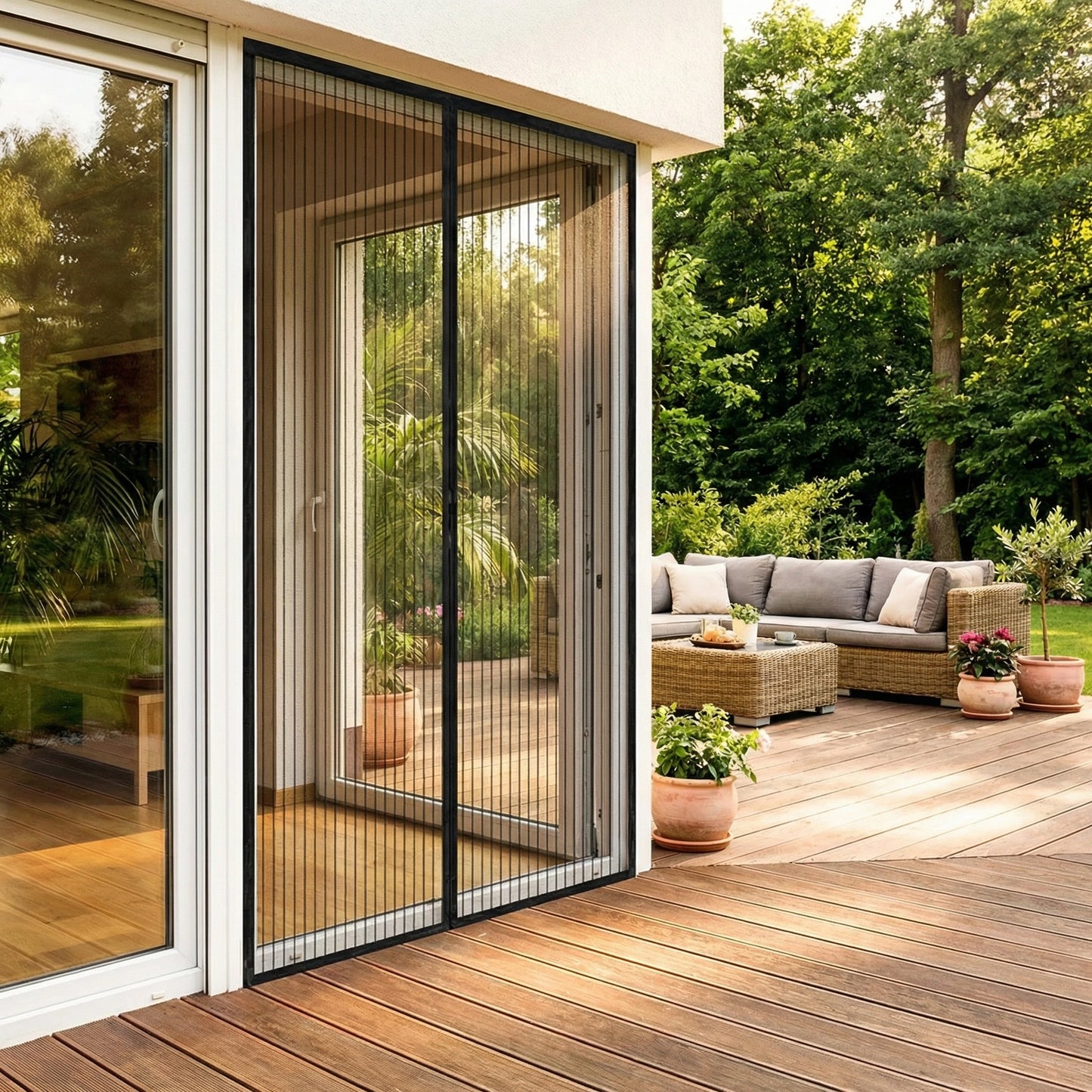 Door Curtain-Mesh (Pack of 2)