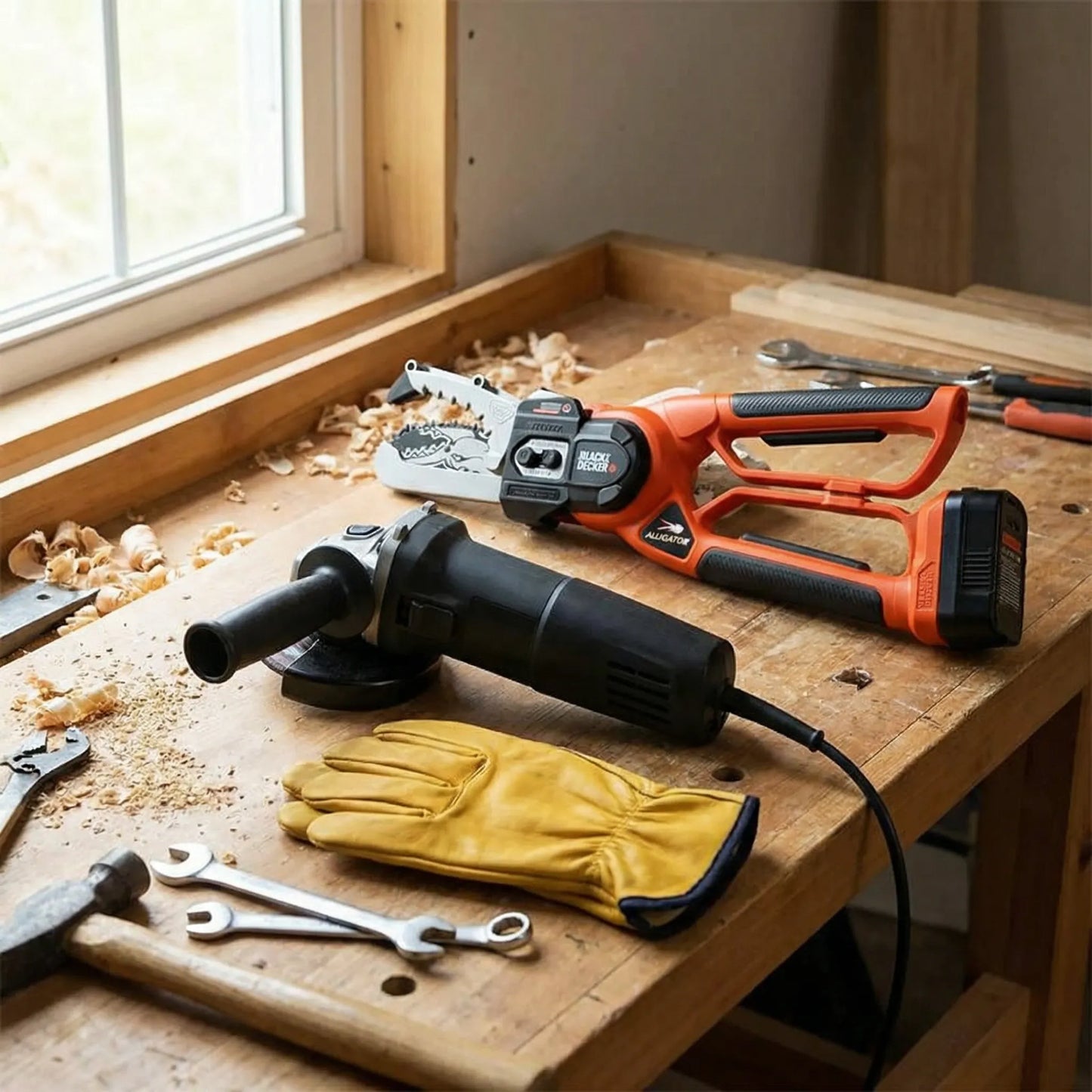 Heavy-Duty Leather Gardening Gloves