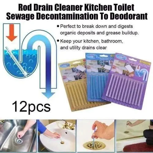 Drain cleaner sticks – pack of 12