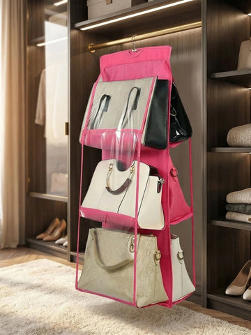 6-Pocket Hanging Purse Organizer
