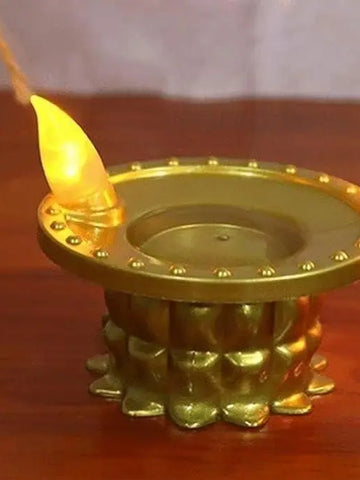 Water Pouring LED Diya Set – 12 Pcs