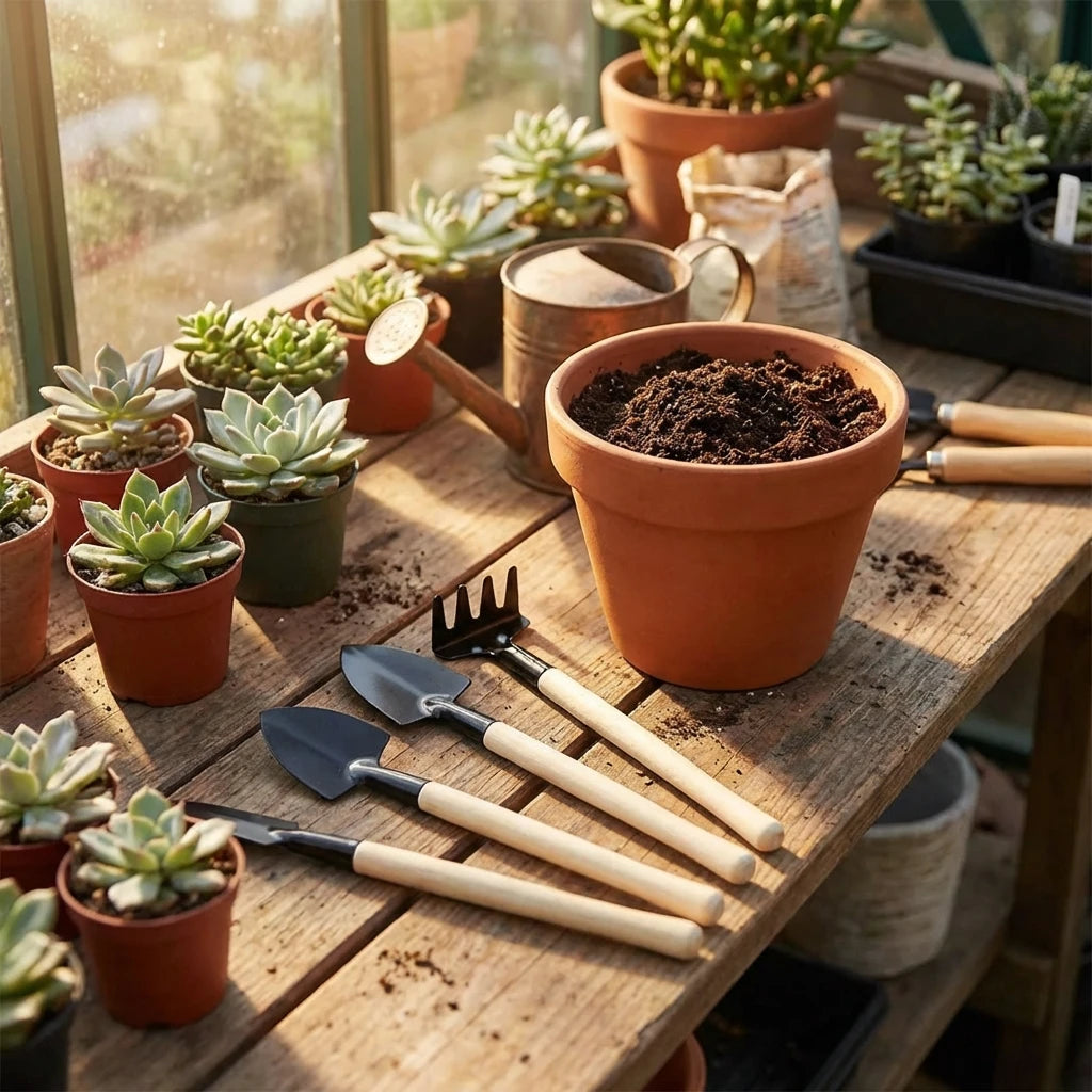 1598 Kids Garden Tools Set Of 3 Pieces (Trowel Shovel Rake)