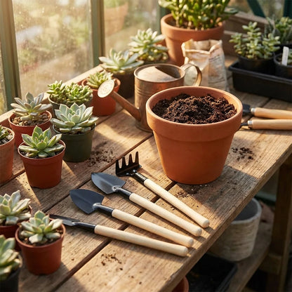 1598 Kids Garden Tools Set Of 3 Pieces (Trowel Shovel Rake)