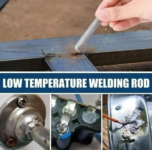 Low temperature repair welding rods