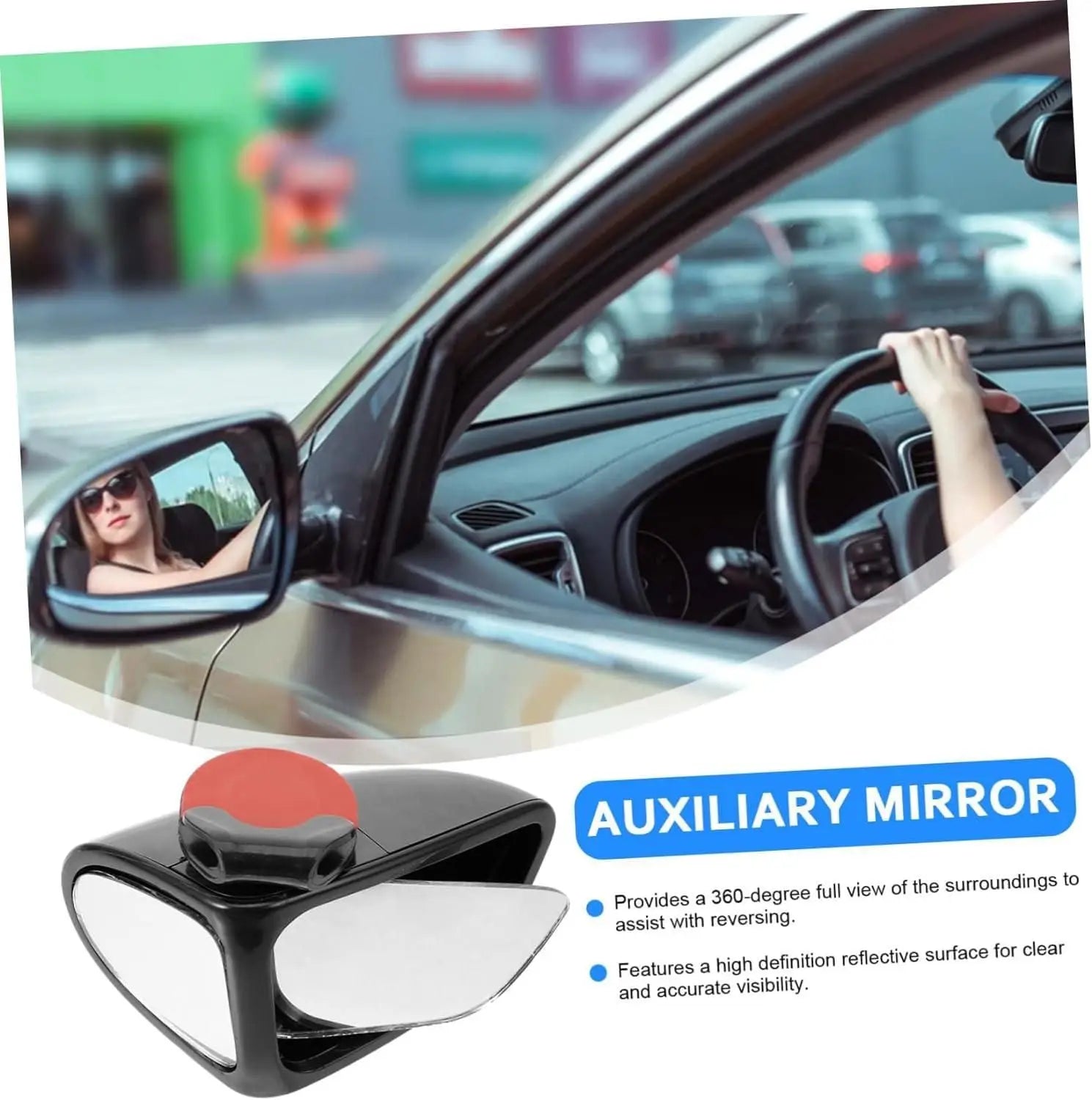 Adjustable car auxiliary rearview mirror