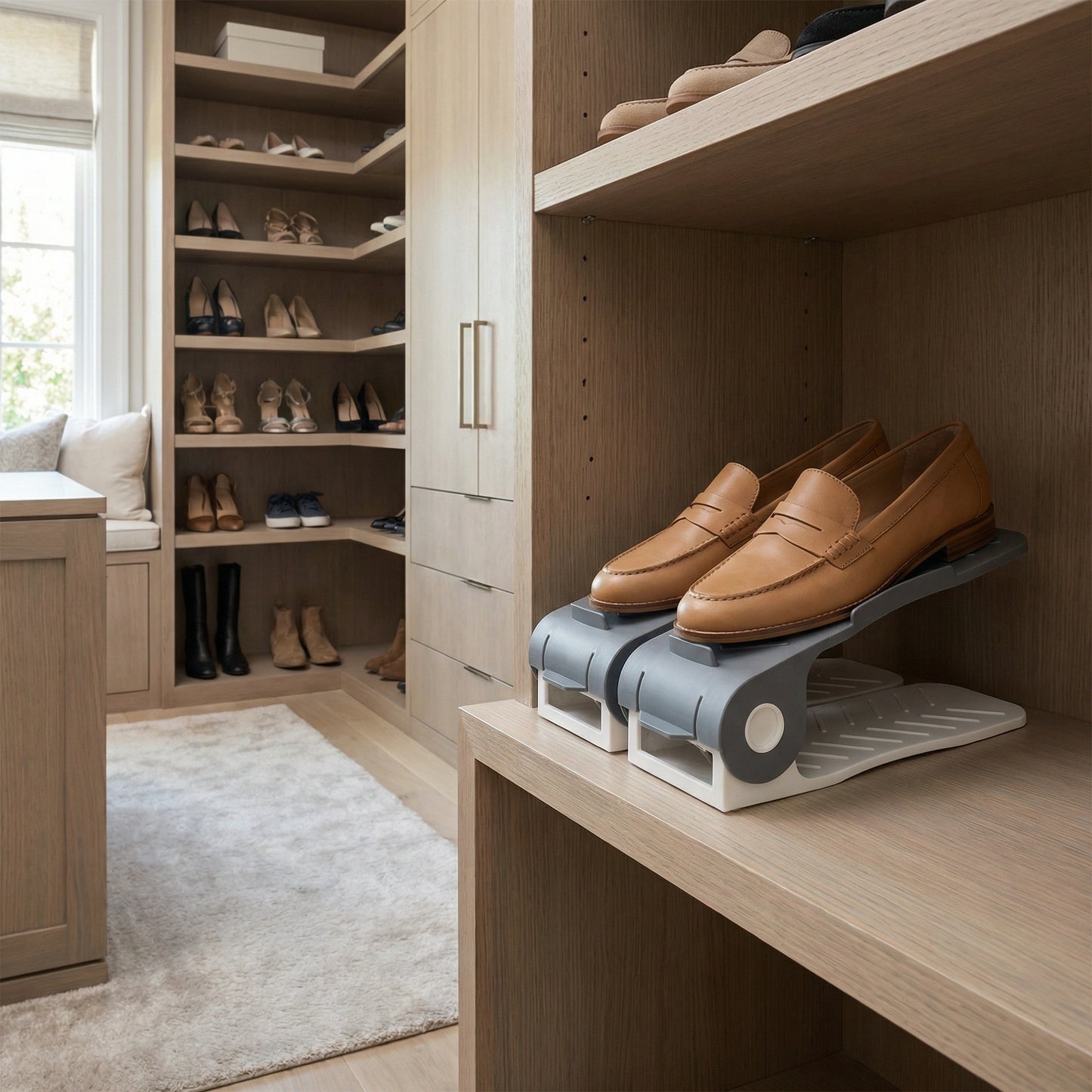 Adjustable Plastic Shoe Organizer