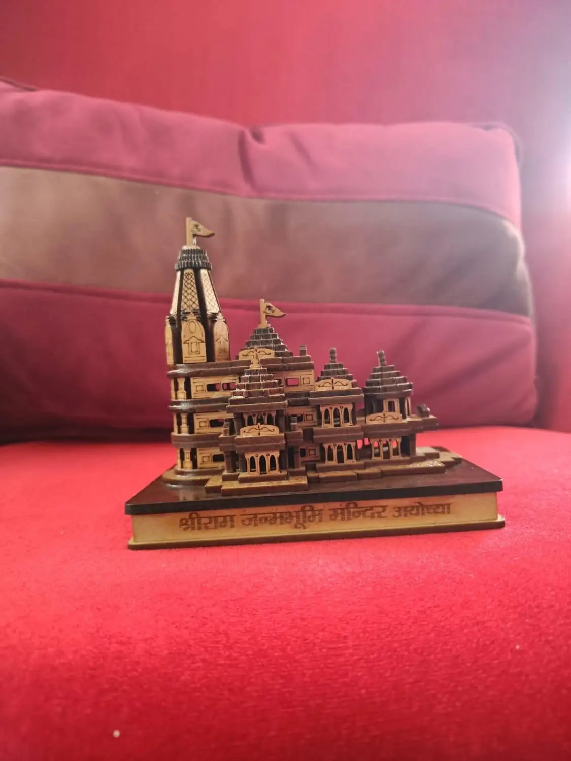 Shri ram mandir ayodhya 3d wooden temple