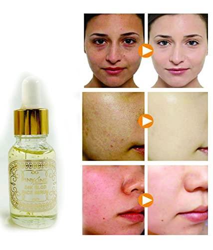 24k gold face serum improves dullness reduces fine lines (30 ml)