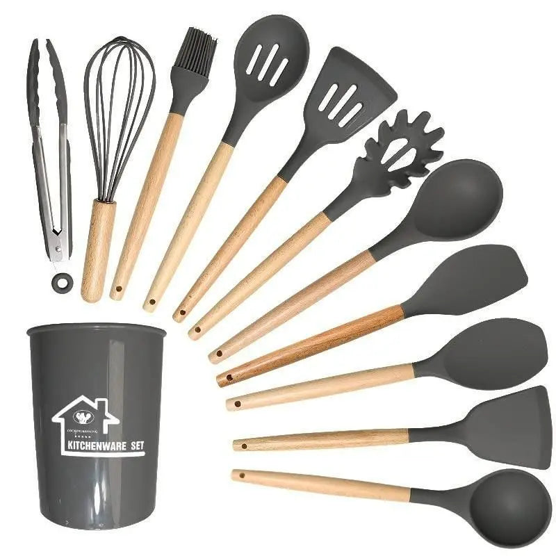 Silicone Cooking Utensils Set (11 Pcs)