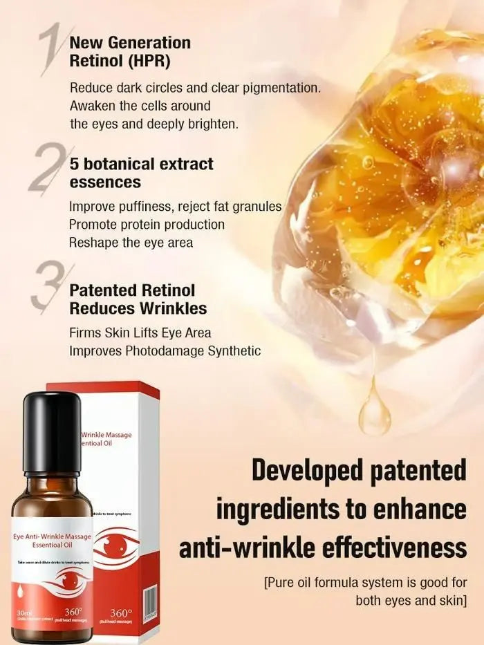 Eye wrinkle massage oil