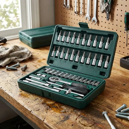 46-piece 1/4’’ socket set - hardware