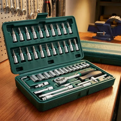 46-piece 1/4’’ socket set - hardware