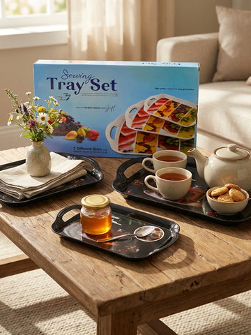 Elegant Melamine Serving Trays
