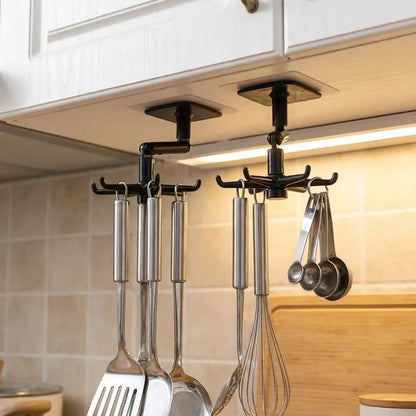 4650 360 rotatable hooks for hanging (pack of 2) (brown box) - home & kitchen