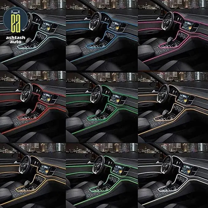 Flexible wire car interior led strip