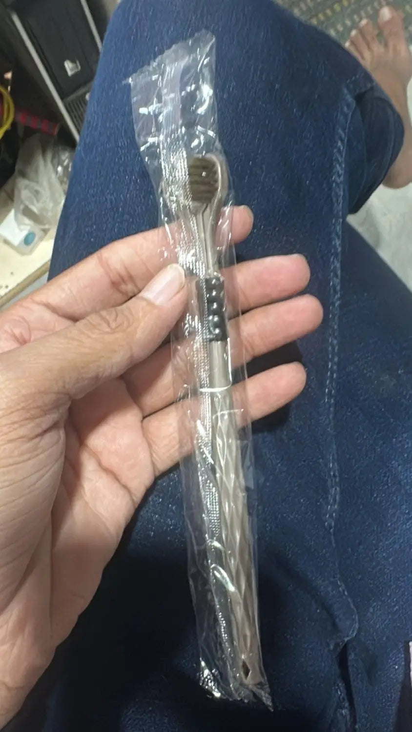 3 sided tooth brush pack of 4
